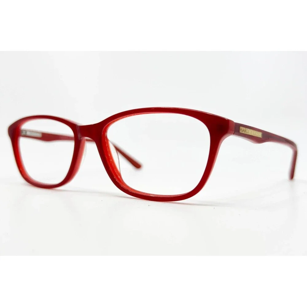 Hard Candy Eyeglasses Frames Womens Red Full Rim Heart Detail 53-16-135